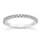 14k White Gold Shared Prong Diamond Wedding Ring Band with U Settings